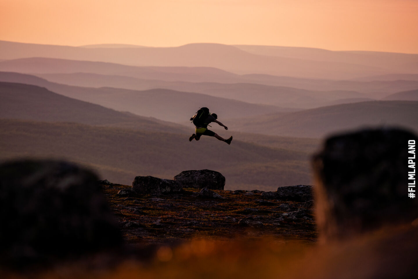 Midnight Sun over Utsjoki in summer, a Finnish Lapland filming location