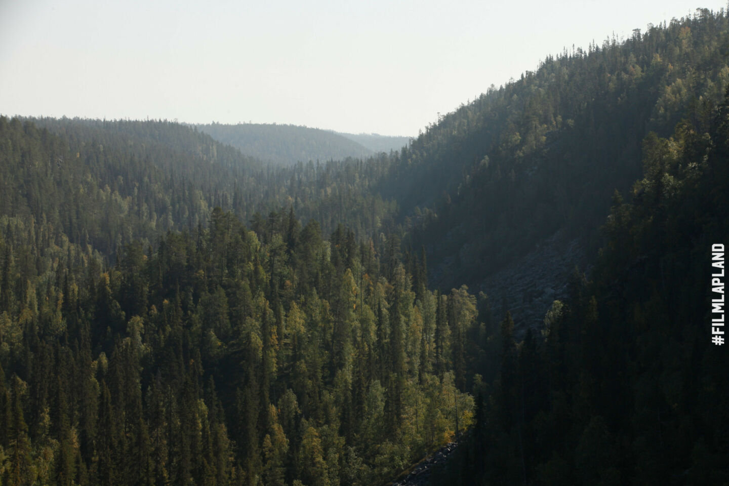 Canyon in Posio in summer, a Finnish Lapland filming location