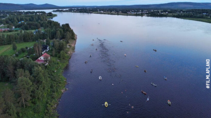 Rivers and lakes, a feature of Finnish Lapland filming locations