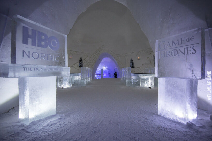 Snow castles, igloos, ice tracks and more, a feature of Finnish Lapland filming locations