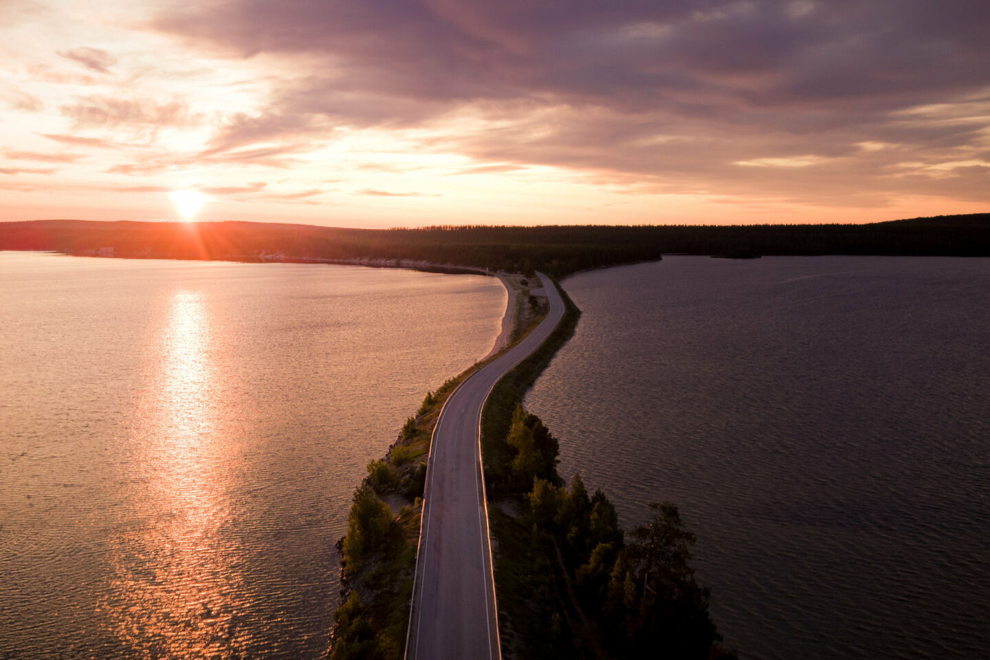 Roads & bridges in Posio, accessible all-winter long, a feature of Finnish Lapland filming locations