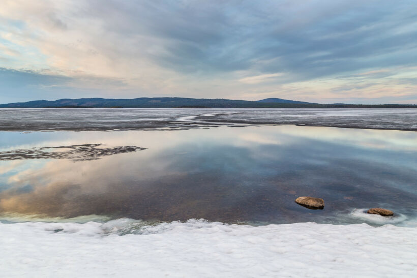 Rivers and lakes, a feature of Finnish Lapland filming locations