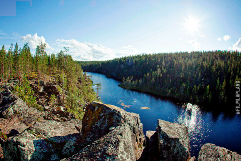 Rivers and lakes, a feature of Finnish Lapland filming locations