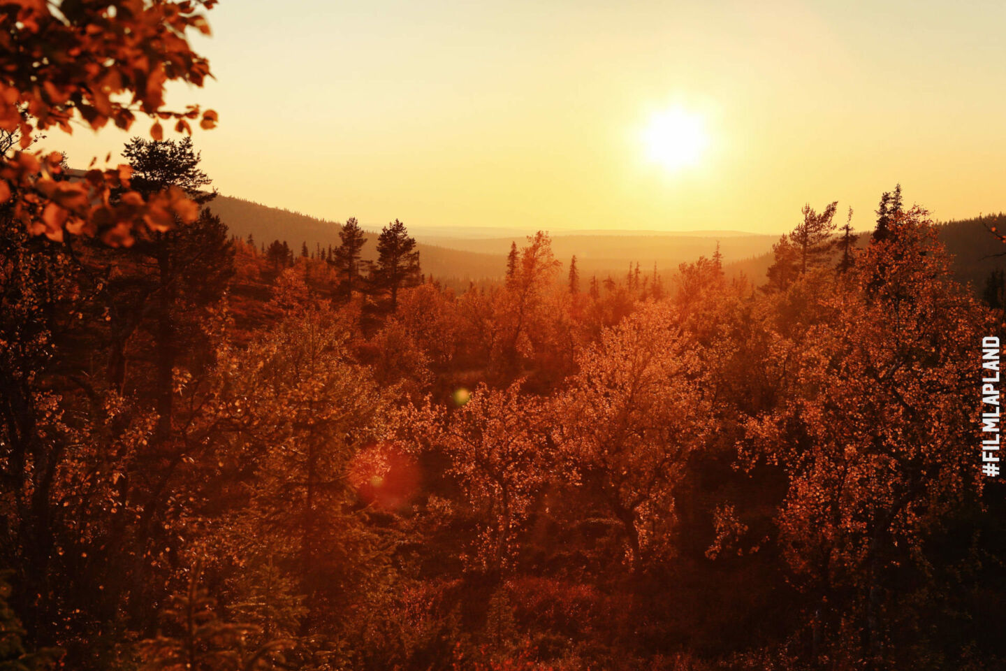 Sunsets & autumn colors in Muonio, a feature of filming in Finnish Lapland locations