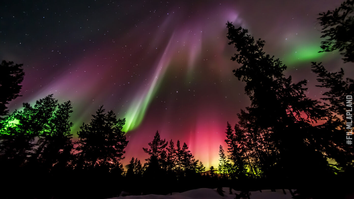 Filming Northern Lights? You can't do better than the auroras above Finnish Lapland