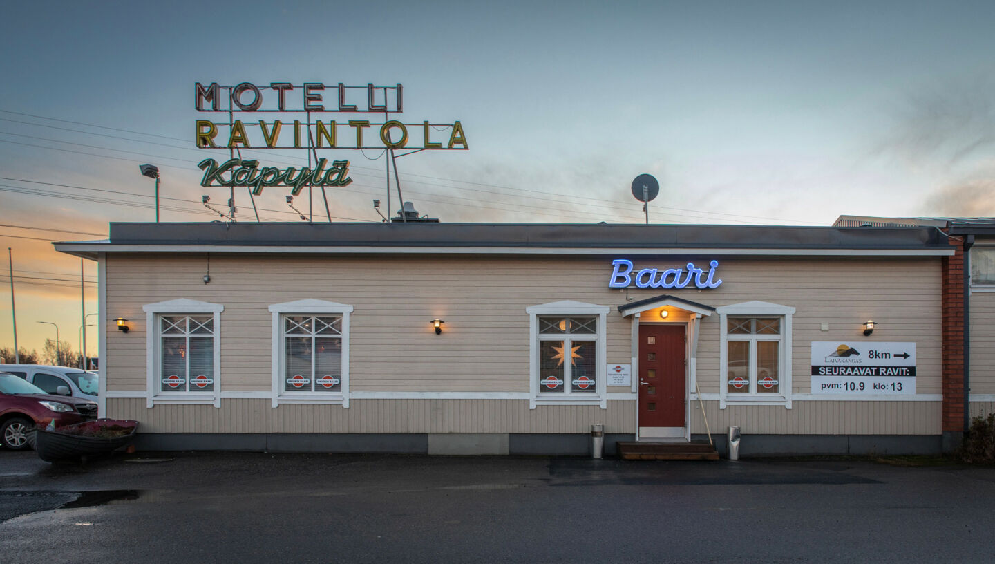 Motel Käpylä in Keminmaa, Finland, in retro and rural Sea Lapland