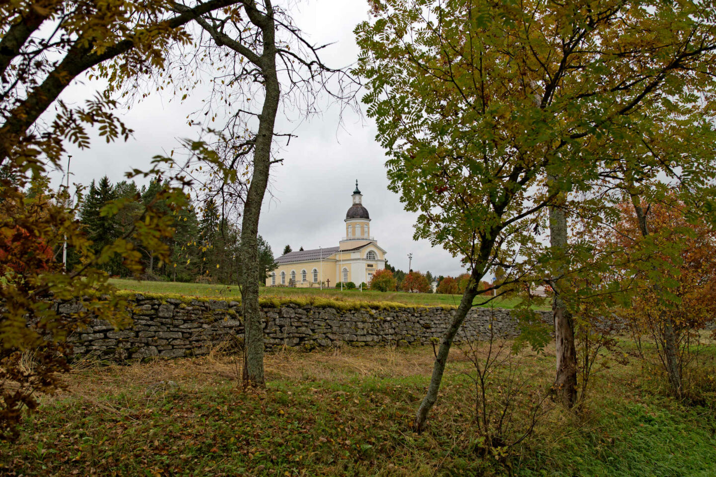 The old church in Keminmaa, a nature retreat destination in Finnish Lapland