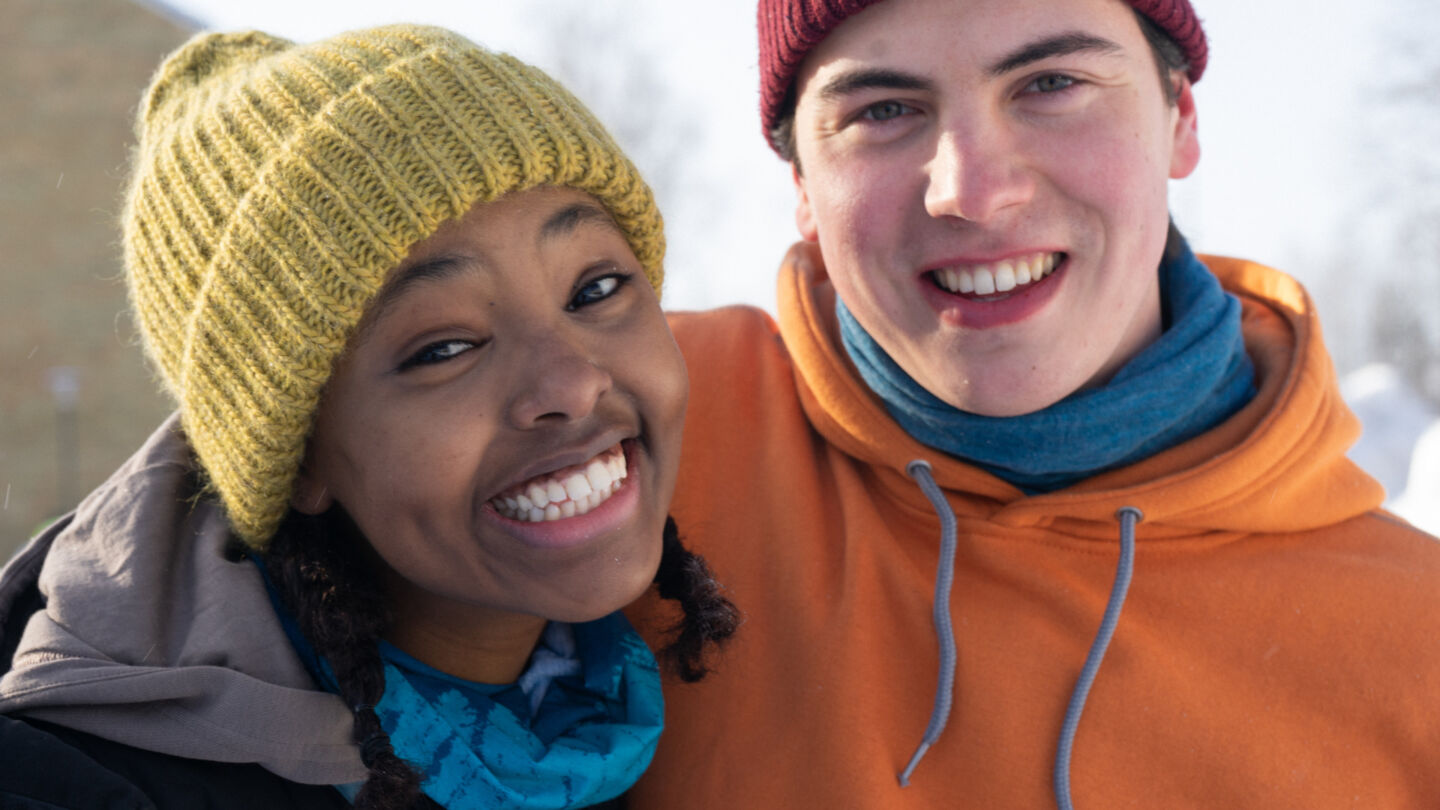 Fadumo Hersi and Amos Brotherus, the leads of Critical Point - Kriittinen piste - a television mini-series filmed in Ylitornio, a Finnish Lapland filming location