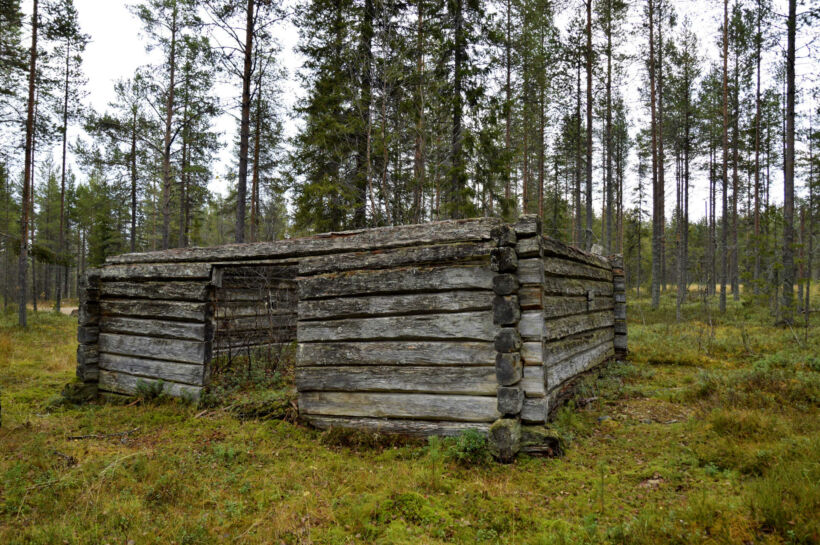 Arctic homestead at Tarkkala Wilderness Estate in Savukoski, a Finnish Lapland filming location