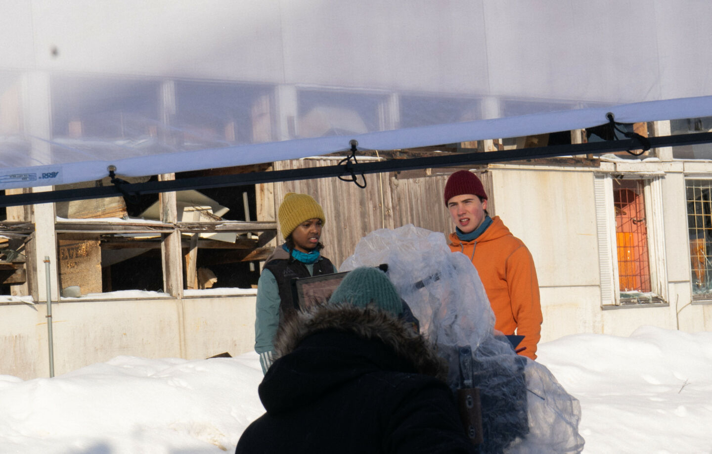 Behind the scenes on Critical Point - Kriittinen piste - a television mini-series filmed in Ylitornio, a Finnish Lapland filming location