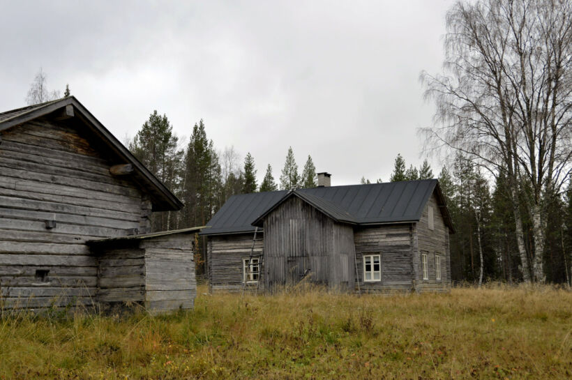 Arctic homestead at Tarkkala Wilderness Estate in Savukoski, a Finnish Lapland filming location