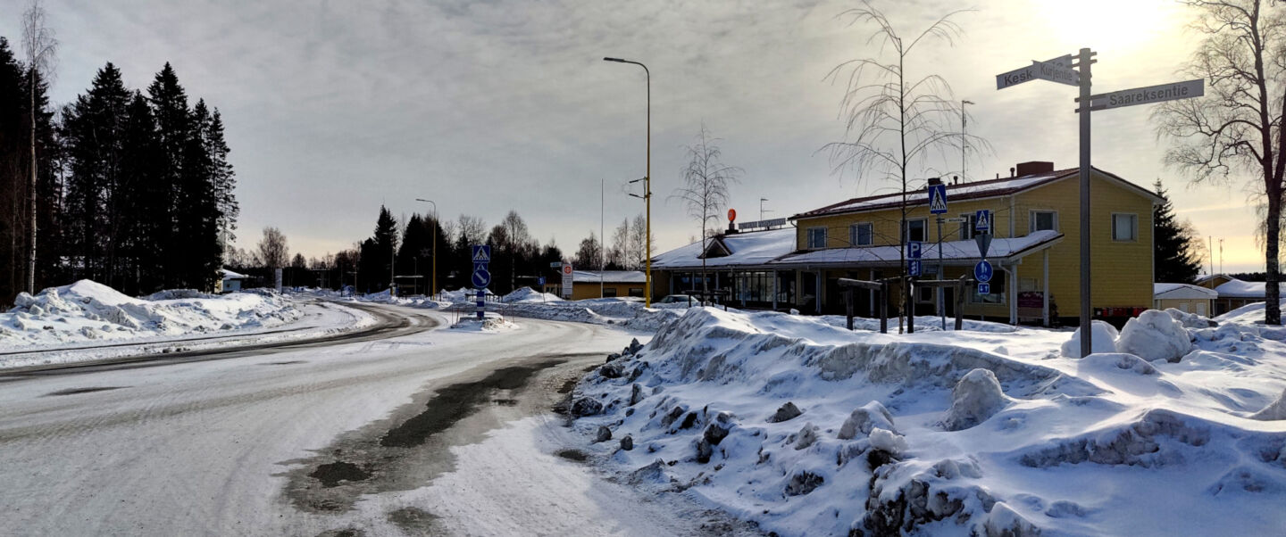 Downtown Tervola, a Finnish Lapland filming location